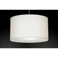 Lumidora Hanglamp 30379 - YORK - E27 - Wit - Textiel - ⌀ 45 cm