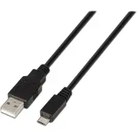 Aisens Kabel USB 2.0a naar Micro USB B A101-0027 Zwart 80 cm