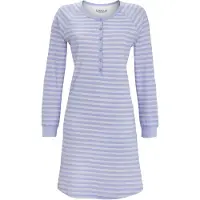 Ringella Warm blauw nachthemd strepen | Maat 54