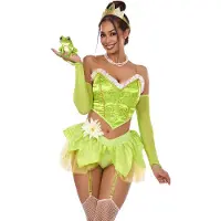 Leg avenue - Bayou Babe Kostuum - M - Groen