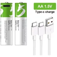 Smartoools - Oplaadbare AA Batterijen - Li-ion - met 2in1 USB-C Kabel - 2 stuks