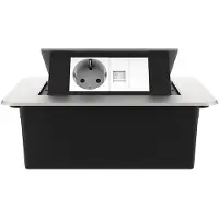 Livolo  | Zilver | 2 | Pop-Up Stekkerdoos | Push | Inbouw |