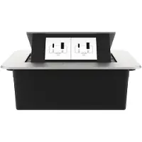 Livolo  | Zilver | 2 | Pop-Up Stekkerdoos | Push | Inbouw | USB/USB-C