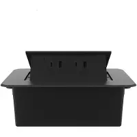 Livolo  | Zwart | 2 | Pop-Up Stekkerdoos | Push | Inbouw | +