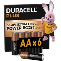 Duracell Plus AA Powerboost- alkaline batterijen - 1,5V, LR6 - 60 stuks
