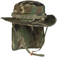 Mil-Tec Bushhoed met nekflap 65 cm / 3XL Woodland