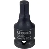 Boni-Shop® 1/2" zeskantsleutel Dop H17 van Cr-Mo staal - Hoge Precisie, Duurzaam Gereedschap voor Professioneel Schroefwerk met 42mm Lengte en Universele 1/2" Opname