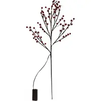 Svenska Living Kunsttak 'frosted Berry' 20LED 75cm Rood rood Kunststof Lichttak
