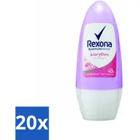 Rexona 20 x - Biorythm - Deo Roll-on - Anti-transpirant - Anti-perspirant - 50 ml - Anti-transpirant - Anti-perspirant - Zweetbehandeling - Geurbehandeling - Biologisch Ritme