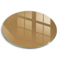 Wallfluent Glazen Snijplanken - Beige Snijplanken Glas - 30fi cm - Donkerbeige Snijplanken van Glas - Glazen Snijplank - Design Glazen Snijplank Keuken - Antislip Glazen Serveerplank