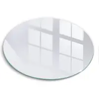 Wallfluent Glazen Snijplanken - Wit Snijplanken Glas - 30fi cm - Wit Snijplanken van Glas - Keuken Snijplank Glas - Glazen Snijplank Voor Keuken - Antislip Glazen Snijplank
