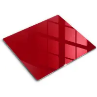 Wallfluent Glazen Snijplanken - Rood Snijplanken Glas - 60 cm x 52 cm - Rood Snijplanken van Glas - Glazen Keukenplank - Glazen Snijplank Voor Keuken - Antislip Glazen Snijplank