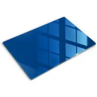 Wallfluent Glazen Snijplanken - Blauw Snijplanken Glas - 80 cm x 52 cm - Blauw Snijplanken van Glas - Glazen Snijplank - Glazen Snijplank Voor Keuken - Antislip Glazen Snijplank