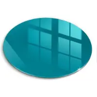 Wallfluent Glazen Snijplanken - Turkoois Snijplanken Glas - 40fi cm - Turkoois Snijplanken van Glas - Hittebestendige Glazen Snijplank - Snijplank van Glas met Print - Antislip Keuken Snijplank Glas