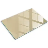Wallfluent Glazen Snijplanken - Beige Snijplanken Glas - 80 cm x 52 cm - Beige Snijplanken van Glas - Snijplank van Glas - Design Glazen Snijplank Keuken - Antislip Glazen Serveerplank