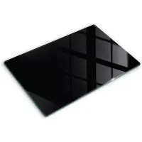 Wallfluent Glazen Snijplanken - Zwart Snijplanken Glas - 80 cm x 52 cm - Zwart Snijplanken van Glas - Snijplank van Glas - Snijplank van Glas met Print - Antislip Keuken Snijplank Glas