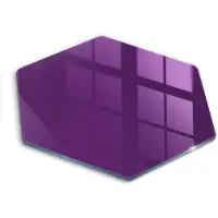 Wallfluent Glazen Snijplanken - Paars Snijplanken Glas - h40 cm - Donkeroranje Snijplanken van Glas - Glazen Serveerplank - Snijplank van Glas met Print - Antislip Keuken Snijplank Glas
