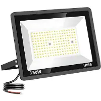 Tsong LED Breedstraler - 150 watt - Helder witte Lichtkleur 4000K - IP66 Waterbestendig - Duurzaam & Energiezuinig -60% - Bouwlamp - Tuinverlichting - 120lm/W - 18.000lm