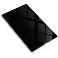 Wallfluent Glazen Snijplanken - Zwart Snijplanken Glas - 30 cm x 52 cm - Zwart Snijplanken van Glas - Hittebestendige Glazen Snijplank - Design Glazen Snijplank Keuken - Antislip Glazen Serveerplank