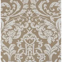 BN Wallcoverings KLASSIEK BEHANG ORNAMENTALS BRUIN WIT