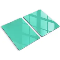 Wallfluent Glazen Snijplanken - Groente Snijplanken Glas - 2 stucks 40 cm x 52 cm - Groente Snijplanken van Glas - Snijplank van Glas - Design Glazen Snijplank Keuken - Antislip Glazen Serveerplank
