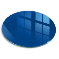Wallfluent Glazen Snijplanken - Blauw Snijplanken Glas - 30fi cm - Blauw Snijplanken van Glas - Snijplank van Glas - Design Glazen Snijplank Keuken - Antislip Glazen Serveerplank