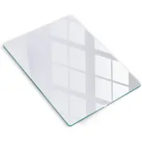 Wallfluent Glazen Snijplanken - Wit Snijplanken Glas - 40 cm x 52 cm - Wit Snijplanken van Glas - Snijplank van Glas - Snijplank van Glas met Print - Antislip Keuken Snijplank Glas
