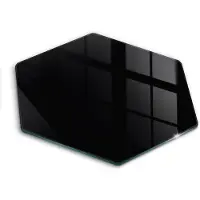 Wallfluent Glazen Snijplanken - Zwart Snijplanken Glas - h40 cm - Zwart Snijplanken van Glas - Glazen Serveerplank - Design Glazen Snijplank Keuken - Antislip Glazen Serveerplank