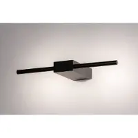 Lumidora Wandlamp 74633 - Voor binnen - CHANDLER - Ingebouwd LED - 3.0 Watt - 300 Lumen - 2700 Kelvin - Zwart - Metaal - Badkamerlamp