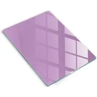 Wallfluent Glazen Snijplanken - Paars Snijplanken Glas - 40 cm x 52 cm - Paars Snijplanken van Glas - Hittebestendige Glazen Snijplank - Snijplank van Glas met Print - Antislip Keuken Snijplank Glas