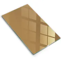 Wallfluent Glazen Snijplanken - Beige Snijplanken Glas - 30 cm x 52 cm - Donkerbeige Snijplanken van Glas - Glazen Snijplank - Snijplank van Glas met Print - Antislip Keuken Snijplank Glas