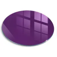 Wallfluent Glazen Snijplanken - Paars Snijplanken Glas - 30fi cm - Donkeroranje Snijplanken van Glas - Hittebestendige Glazen Snijplank - Design Glazen Snijplank Keuken - Antislip Glazen Serveerplank