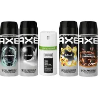Axe Deo Dry Pakket 5 Stuks - Apollo / Black / Urban / Dark Temptation / Gold