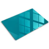 Wallfluent Glazen Snijplanken - Turkoois Snijplanken Glas - 80 cm x 52 cm - Turkoois Snijplanken van Glas - Keuken Snijplank Glas - Design Glazen Snijplank Keuken - Antislip Glazen Serveerplank