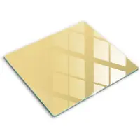 Wallfluent Glazen Snijplanken - Geel Snijplanken Glas - 60 cm x 52 cm - Geel Snijplanken van Glas - Glazen Snijplank - Decoratieve Glazen Snijplank - Glazen Snijplank met Antislip