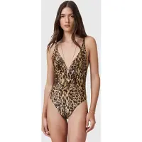 AllSaints Saph Swimsuit Evia Golden Brown Size: XS | One-Pieces Outlet | Dames | Bruin