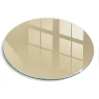Wallfluent Glazen Snijplanken - Beige Snijplanken Glas - 40fi cm - Beige Snijplanken van Glas - Glazen Snijplank - Snijplank van Glas met Print - Antislip Keuken Snijplank Glas