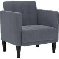 vidaXL Fauteuil met armleuningen Donkergrijs 53 cm Fluweel