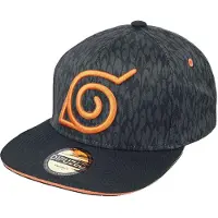 Naruto - Anime Cap - Shippuden - Badge - zwart - Maat Standard