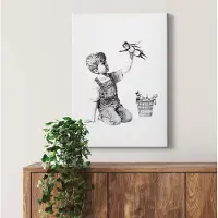 A.S. Création Canvas print DD123169 Real Hero 0,5 x 0,7 m Wit Kantoor Hal/Gang Keuken Slaapkamer Woonkamer