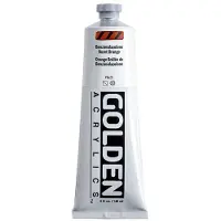 Golden Heavy Body Acrylverf Benzimidazolone Oranje Gebrand 148 ml