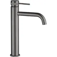 REA - Lungo Grip High - Wastafelkraan - Grijs - 9,5X5X28Cm