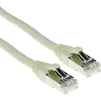 ACT FB7420 LSZH SFTP CAT6A Patchkabel Snagless | RJ45 connectoren | Ivoor | 20 meter