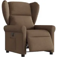 vidaXL - Fauteuil - verstelbaar - elektrisch - stof - bruin