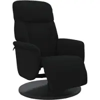 vidaXL Fauteuil met voetensteun verstelbaar fluweel zwart