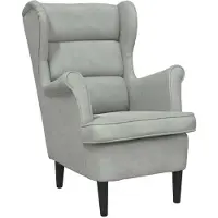 vidaXL Fauteuil Lichtgrijs Fluweel