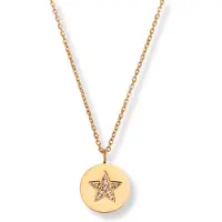 Marama - Ketting Star Goud - nikkelvrij - gold plated - verstelbaar - damesketting - medallion - sieraden - ster - damesketting - cadeau