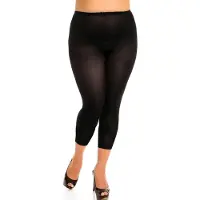 Glamory Panty's 'Velvet 80 Microfiber Toeless Tights' zwart