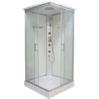 Badstuber Twist gesloten douchecabine kitvrij vierkant 90x90x215cm