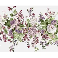 Laura Ashley Rosemore Fotobehang - Bloemen - 280x300cm - Paars